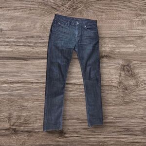 Guess Dark Blue Slim Straigh Mens Jeans Sizr 32x34